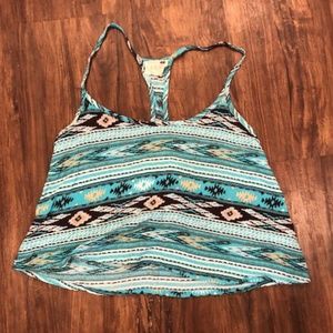 Medium La Hearts Western Print Tank Top